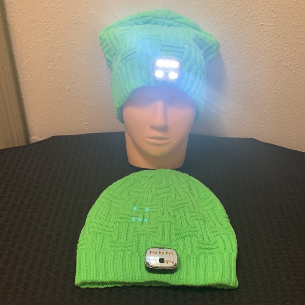 Set Of Two Zennutt Beanie Hat For Men 3 Led Light… - image 3